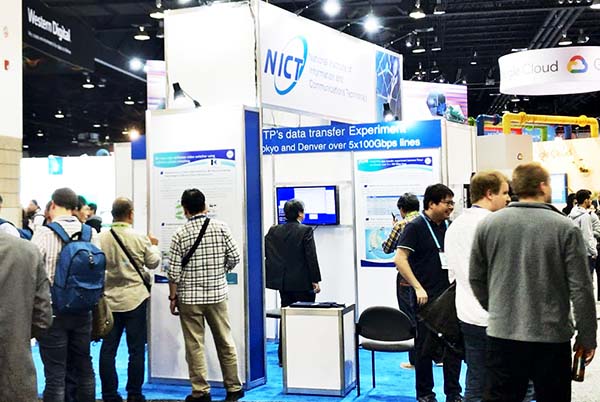 Fig. 7 NICT Booth
