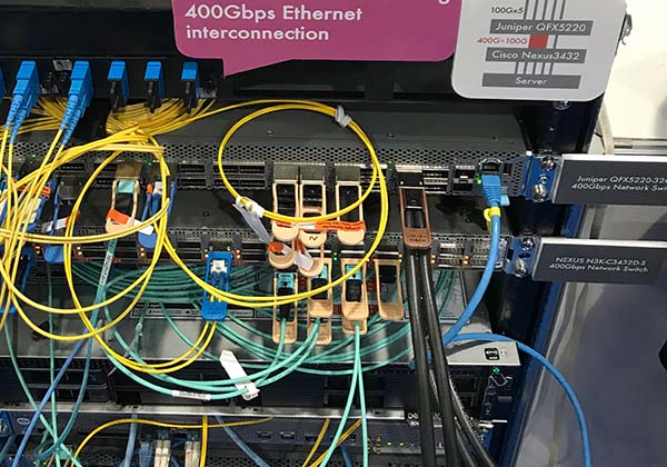 Fig.4 400Gbps Connection