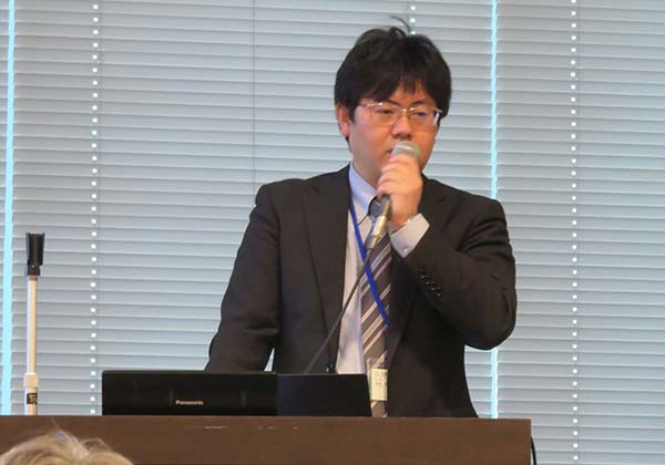 議題2-3-(1)「JOSEを利用したスイートコーン収穫適期情報Web配信システムの研究開発について」の事例紹介を行う北海道大学・岡本先生