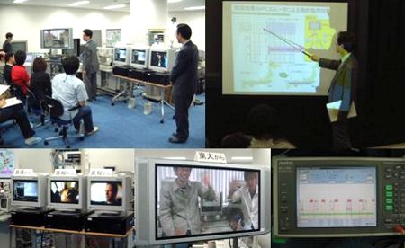HDTV映像大規模配信実験報道発表の様子