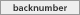 backnumber